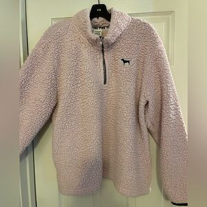 Victoria’s Secret PINK Fleece Pullover Light Pink Size Large